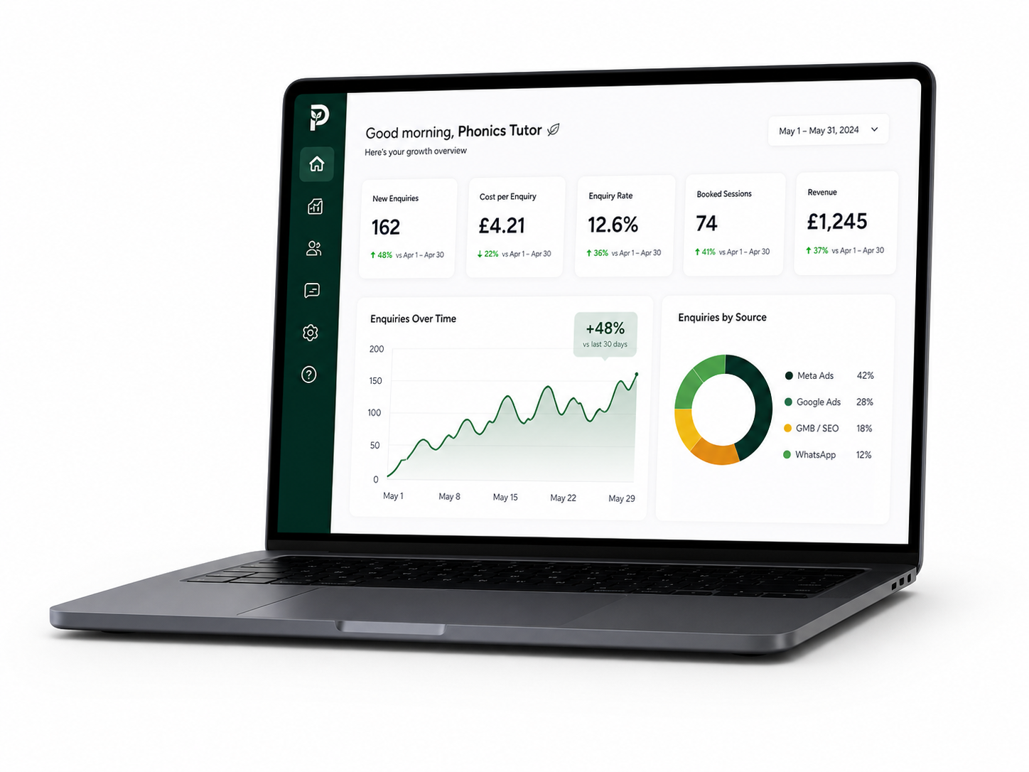 PhonicsGrow Dashboard
